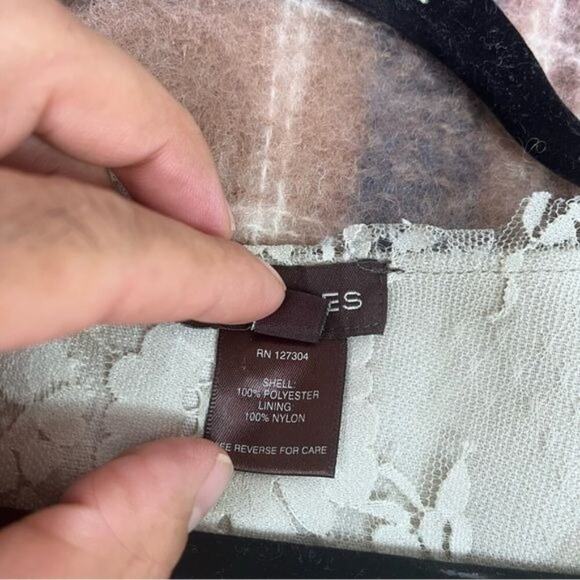 Multiples Vest Womens Small Vegan Leather Floral Lace Boho Hippy Lagenlook - Picture 10 of 11